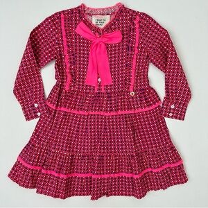 Mim-Pi Long Sleeve Dress Size 104/4 Toddler Girl